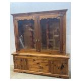 2 Piece Gun Cabinet / Pine -Make a GREAT bookshelf