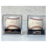2 Autographed Major League Baseballs/ Lyle