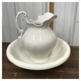 Ironstone pitcher & Bowl