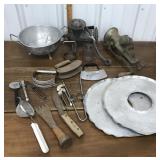 Meat grinders, colander, choppers, pastry dough