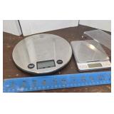 2 Stainless Steel Digital Kitchen Scales - No