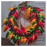 Hot pepper wreath - lightup