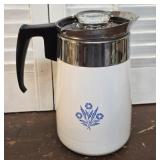 CorningWare 6 cup coffee pot percolator - NICE