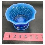 Vintage Westmoreland glass blue American hobnail