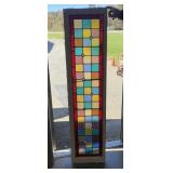 Leaded Glass Window w/ Colored Glass 15/62