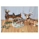 Deer Statues-Figures. Porcelain, Resin