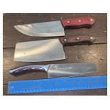 3 SHARP chef knives
