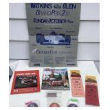 Watkins Glen memorabilia, pins, programs and more