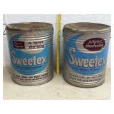 Sweetex Shortening Tins /2