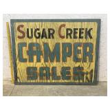 Sugar Creek Camper Sign/ Wood 48/38