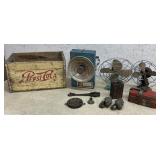 Pepsi Crate / Fans , Brass Claw Feet / etc.