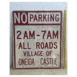 No Parking Aluminum Sign