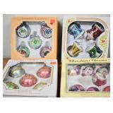 4 Boxes Vintage Ornaments