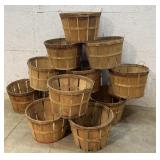 Bushel Baskets w/ Wooden Bottoms /12