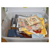 Tote of Fall Decor & Craft Items