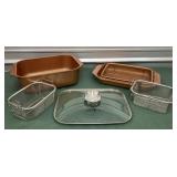New Copper Chef nonstick oven/ fryer set with 3