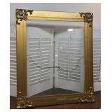 Gold gilted frame with glass