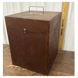 Vintage Wooden Cube Box