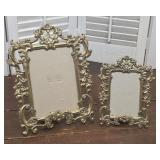 Pair solid Brass 1980s frames - made in Taiwan