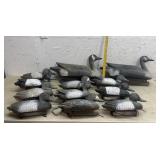 12 Duck & Geese Decoys