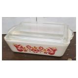 Pyrex friendship covered refrigerator dish - chip