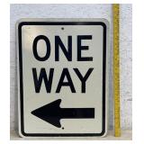 One Way directional Sign / aluminum