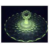 Glows green tidbit tray - Glows under UV black
