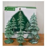 Dept 56 Glitter Acrylic Trees
