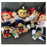 Vintage troll lot, baseball trolls