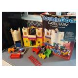 Mattel 1985 Double Dooz Castle/Farm Two Toys in