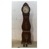 Mova Stenciled Grandfather Clock/ needs some