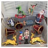 Retro Christmas ornaments - velvet bells,
