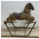 Early Rocking Horse w/ Glass Eyes!!!!!!