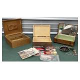 3 Wooden Boxes - Humidor, cedar, etc...