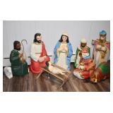Nativity Blow Mold Set. General Foam Plastics 9pc