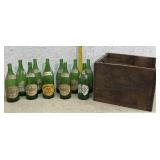 Saratoga Soda Bottles w/Crate