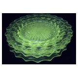 4pcs Glows green plates (different sizes) - Glows