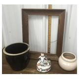 Planters, picture frame, Christmas decoration