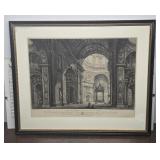 Large Early framed engraving - very nicely framed