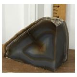 Agate geode- half polished