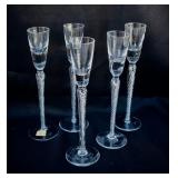 Vintage Weil Portugal Air Twist Stem Cordials