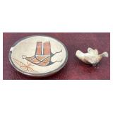 Pauletu Pacheco??? Pottery and bird