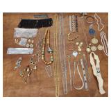 Costume jewelry hat pins necklaces bracelets