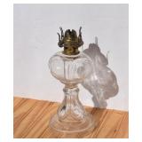 Queen Anne Kerosine-Oil Lamp (no globe). Glows