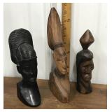 Tribal art- carved busts