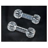 Pair of Glass Knife Rests