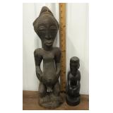Tribal figures- carved wood *not perfect