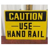 Tin Caution sign