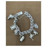 Sterling charm bracelet