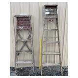 2 Wooden Ladders
